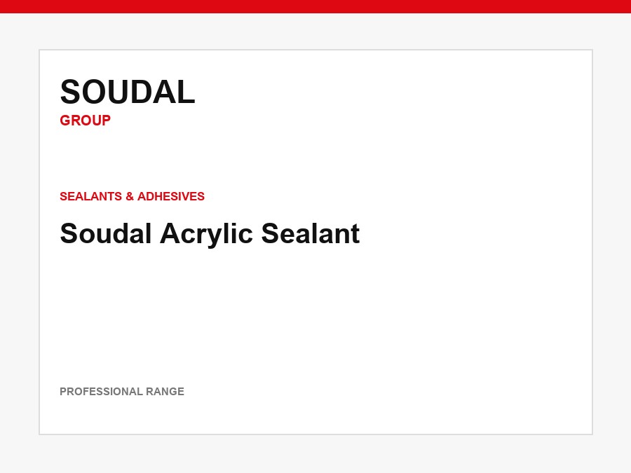 Soudal Acrylic Sealant