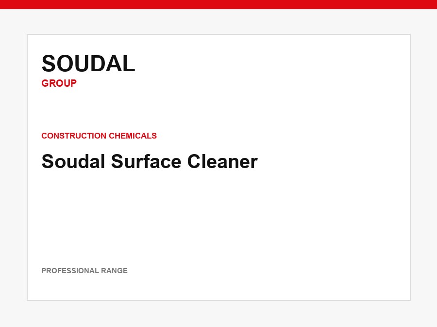 Soudal Surface Cleaner