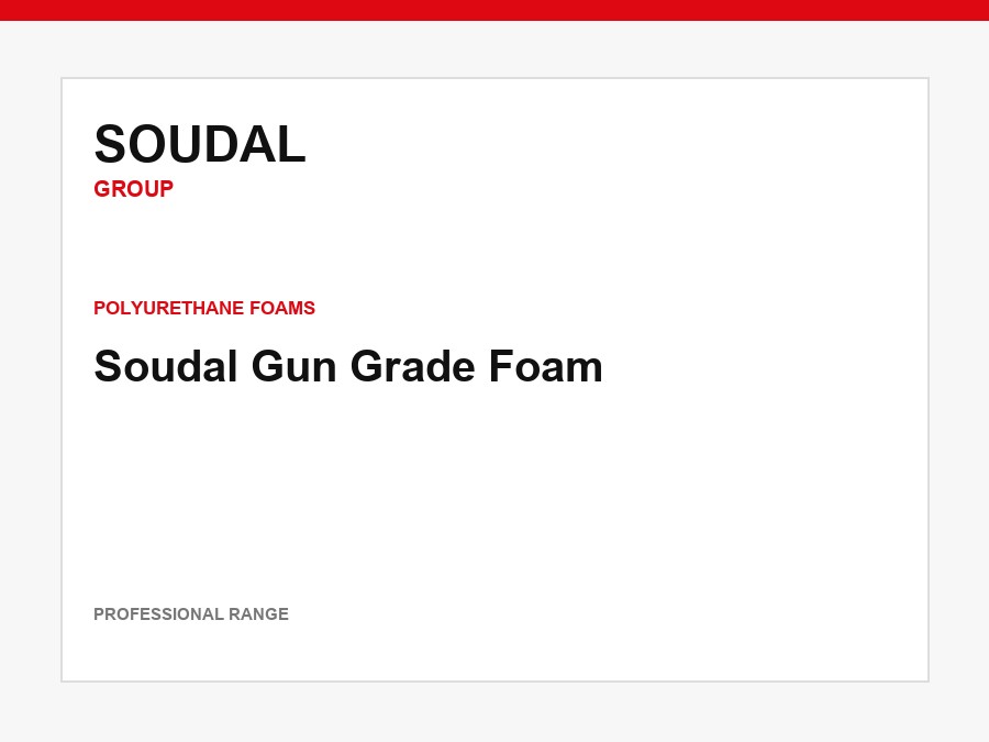 Soudal Gun Grade Foam